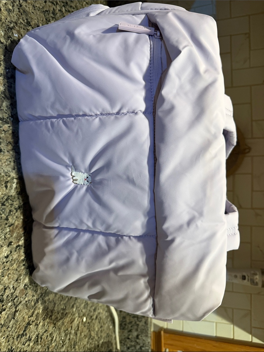 Calpak Lilac Puff Nylon Travel Bag